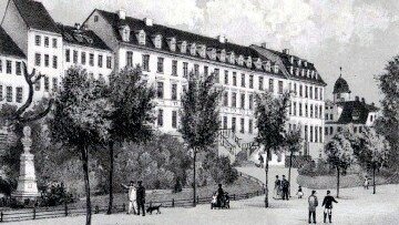 Die "Wucherey" am Fürstengraben war um 1880 das Hauptgebäude der Universität.