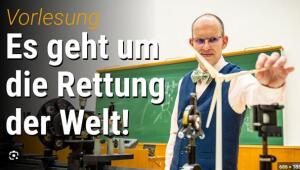 Prof.G.G.Paulus hält seine Erneuerbaren Energien Vorlesung