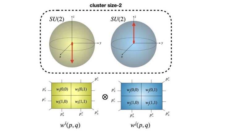 A schematic of the discrete cluster truncated Wigner approximation.